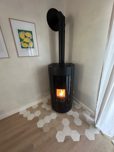 Carrelage Hexagonale pour poêle à bois